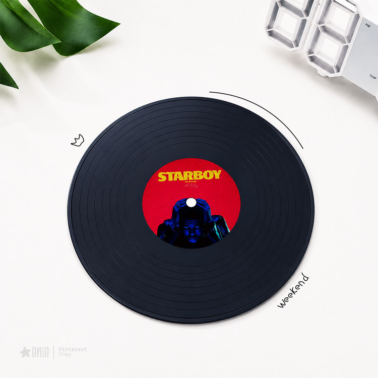 صفحه گرامافون تزئینی طرح The Weeknd